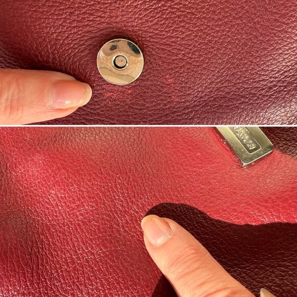 Stone and Co Leather Crossbody Bag Burgundy Adjustable Strap Y2K Era - Picture 13 of 16